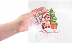 Наклейка интерьерная «Лошадка у елочки» - Фото 2