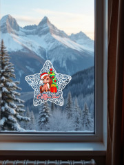 Наклейка интерьерная «Лошадка у елочки» - Фото 3