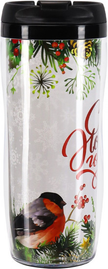 Термокружка «Снегири»