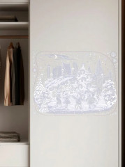 Наклейка для окон «Веселый Новый год» - Фото 1