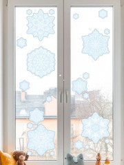 Наклейки для окон «Снежинки ажурные» - Фото 4