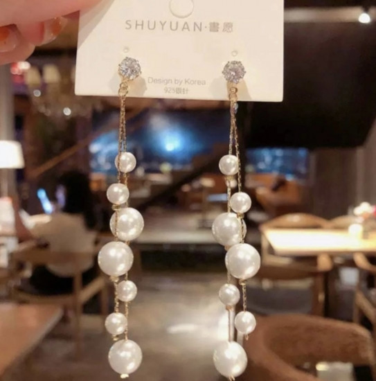 Серьги женские «Водопад»