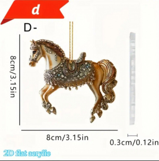 Игрушка-подвеска елочная «Лошадь»