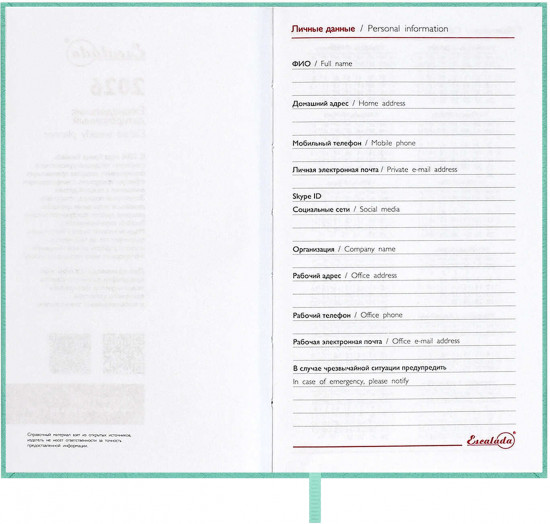 Ежедневник датированный на 2026 год