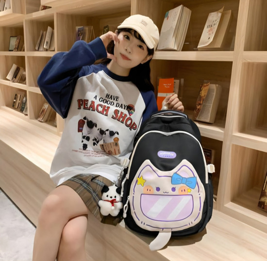 Рюкзак школьный «Котик»