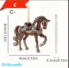 Игрушка-подвеска елочная «Лошадь» - Фото 1