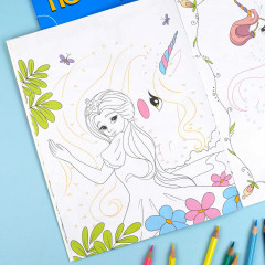 Раскраска «Волшебный мир единорогов» - Фото 4
