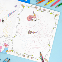 Раскраска «Волшебный мир единорогов» - Фото 5
