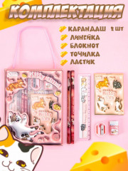 Канцелярский подарочный набор «Кот» - Фото 2