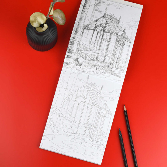 Книжка-раскраска «Готическая сказка»