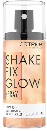 Мерцающий спрей для фиксации макияжа «Shake Fix Glow»