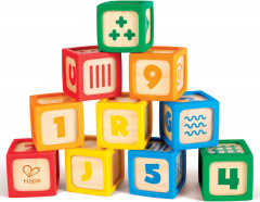 Набор детских кубиков деревянных в силиконовых чехлах - Фото 1