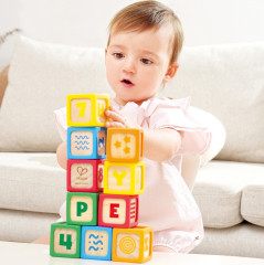 Набор детских кубиков деревянных в силиконовых чехлах - Фото 9