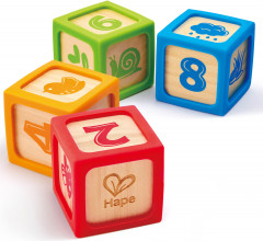 Набор детских кубиков деревянных в силиконовых чехлах - Фото 3