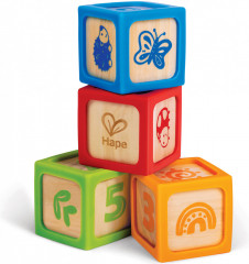 Набор детских кубиков деревянных в силиконовых чехлах - Фото 6