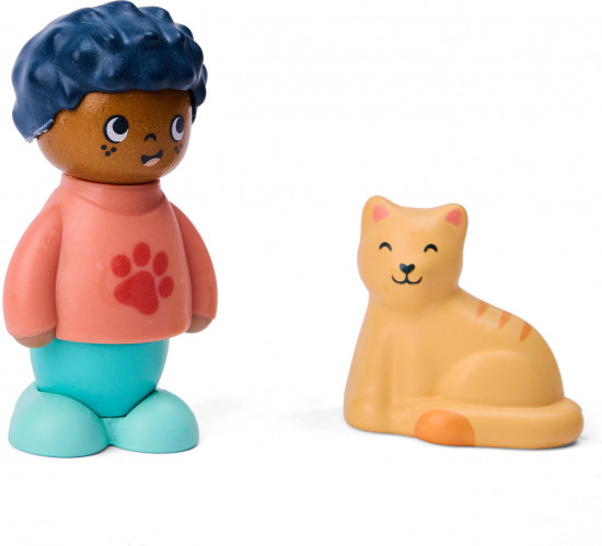 Игровой набор «Мальчик и кошка»