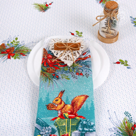 Набор подарочный из скатерти и полотенец «Огонёк»