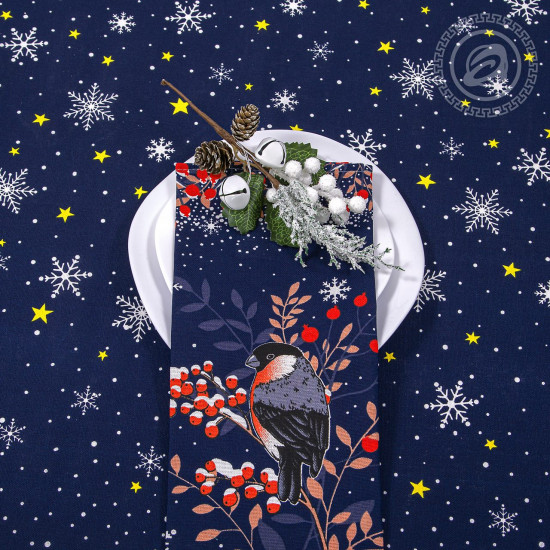 Набор подарочный из скатерти и полотенец «Полночь»