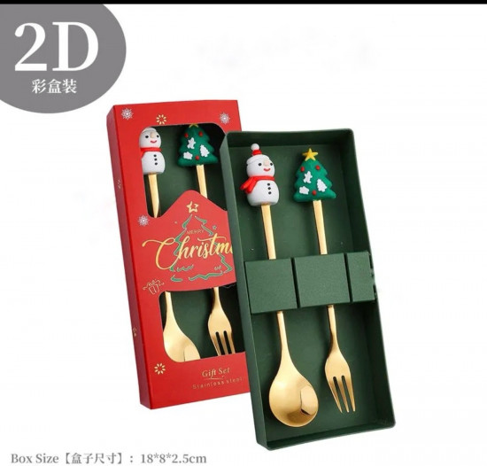 Набор новогодних столовых приборов