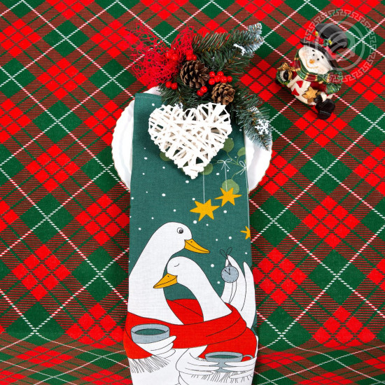 Набор подарочный из скатерти и полотенец «Шотландия»