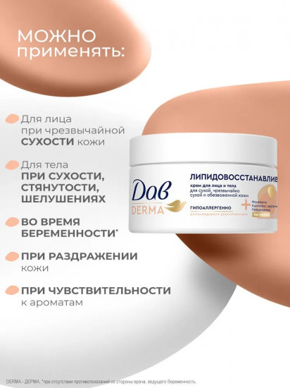 Крем для сухой и обезвоженной кожи лица и тела «Липидовосстанавливающий»
