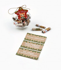 Игрушка елочная со свитками «Новогодний котик» - Фото 3