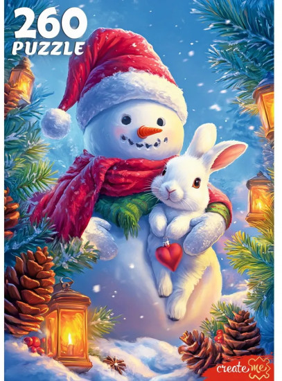 Пазл «Снеговик»