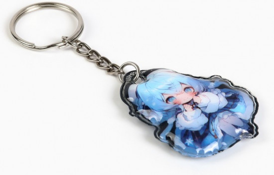 Брелок с фонариком  «Девочка аниме»