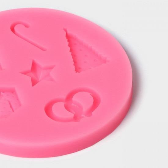 Молд для заливки «Новогодние атрибуты»