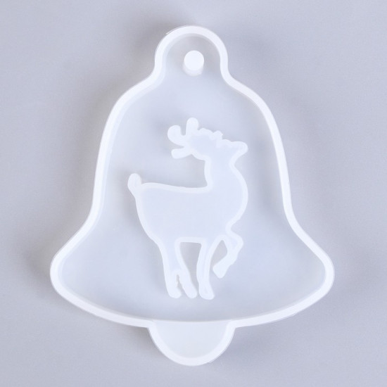 Молд для заливки «Колокольчик с оленем»