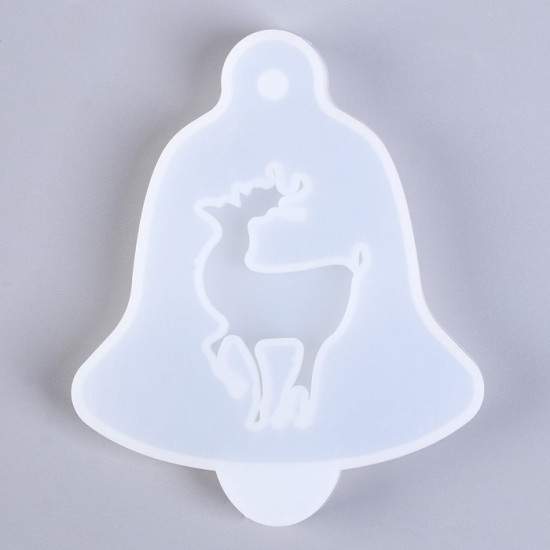 Молд для заливки «Колокольчик с оленем»