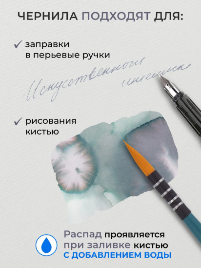 Чернила распадающиеся для рисования и каллиграфии, искусственный интеллект