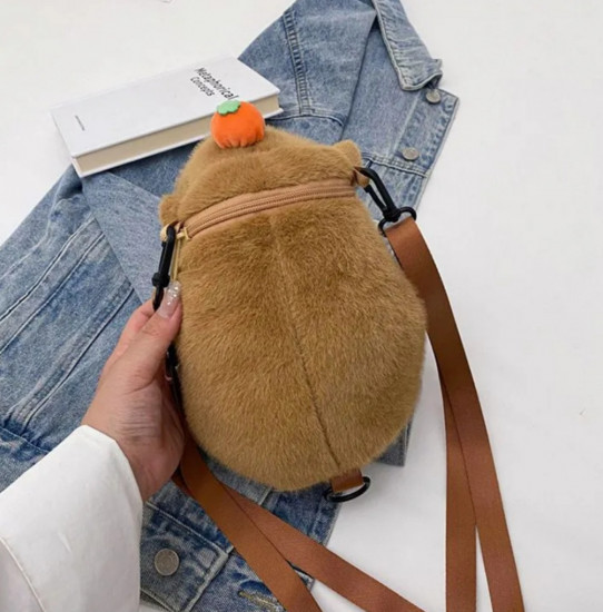 Рюкзак-игрушка «Капибара с апельсином на голове»