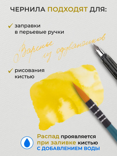 Чернила распадающиеся для рисования и каллиграфии, варенье из одуванчиков