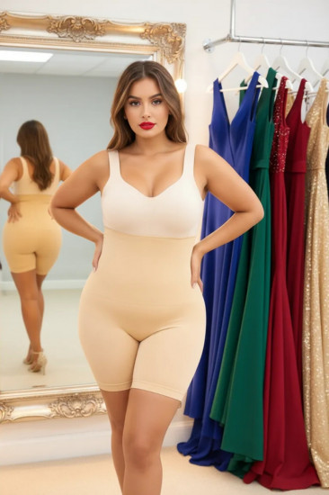 Корректирующие шорты бесшовные с корсетом