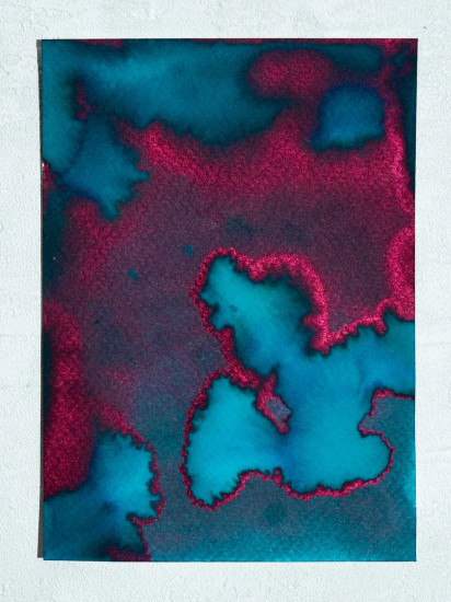 Чернила распадающиеся для рисования и каллиграфии, лед и пламя