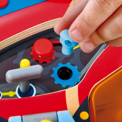 Игрушка-бизиборд «Цвета и формы. Маленький гонщик» - Фото 6