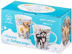 Набор кружек «Хаски и лабрадор» - Фото 5