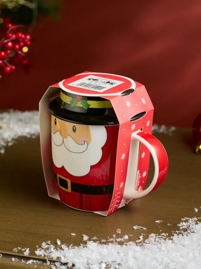 Кружка с крышкой «Санта»