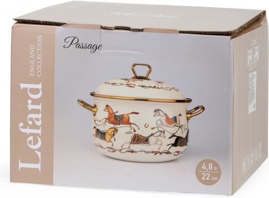 Кастрюля с крышкой эмалированная «Passage»