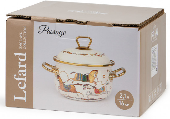 Кастрюля с крышкой эмалированная «Passage»