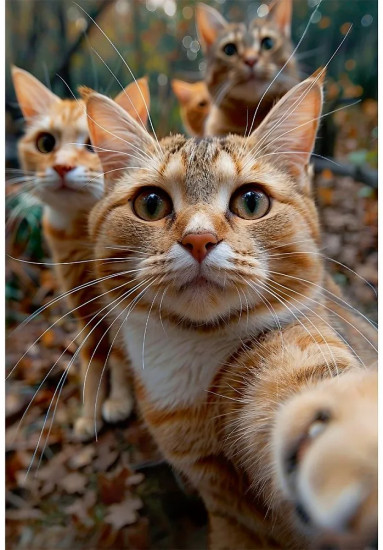 Книжка записная «Фотография котиков»