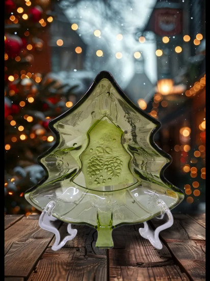 Блюдо сервировочное новогоднее в форме елки