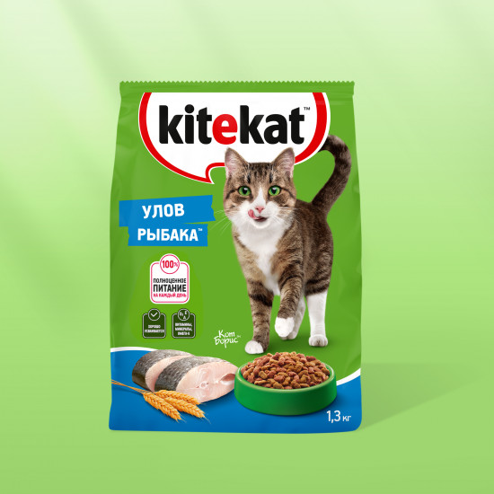 Корм сухой для взрослых кошек «Улов рыбака»