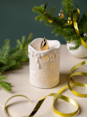 Фигурка новогодняя с подсветкой «Сказочная свеча» - Фото 1