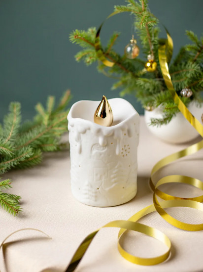 Фигурка новогодняя с подсветкой «Сказочная свеча»