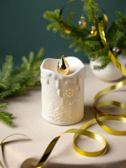 Фигурка новогодняя с подсветкой «Сказочная свеча» - Фото 3