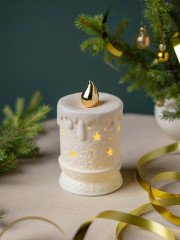 Фигурка новогодняя с подсветкой «Звёздная свеча» - Фото 1