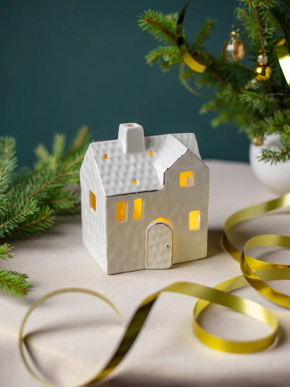 Фигурка новогодняя с подсветкой «Домик»