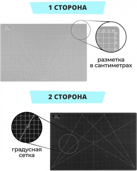 Коврик для резки двусторонний